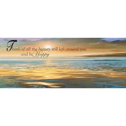 All The Beauty White Modern Wood Framed Art Print by Calascibetta, Mike