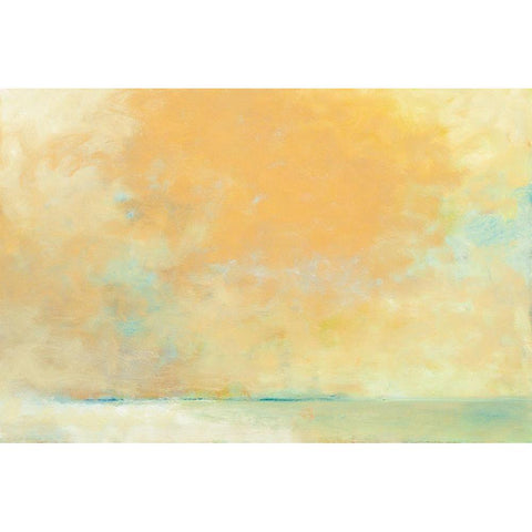 Tangerine Gold Ornate Wood Framed Art Print with Double Matting by West, David