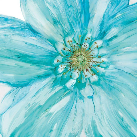 Bold Blue II White Modern Wood Framed Art Print by Robinson, Carol