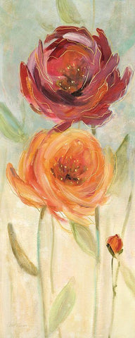 Sweet Poppies I Black Ornate Wood Framed Art Print with Double Matting by Robinson, Carol