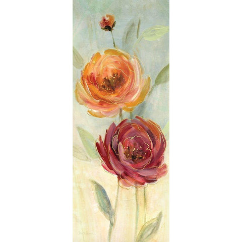 Sweet Poppies II White Modern Wood Framed Art Print by Robinson, Carol