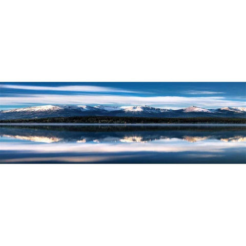 Pyramid Lake Black Modern Wood Framed Art Print by Delimont, Danita