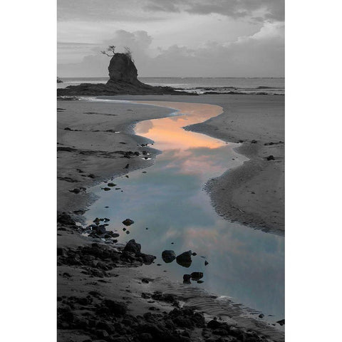 Playa Carrillo White Modern Wood Framed Art Print by Delimont, Danita