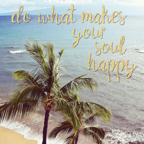 Happy Soul White Modern Wood Framed Art Print by Carpentieri, Natalie