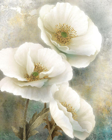 Soft Spring I White Modern Wood Framed Art Print with Double Matting by Knutsen, Conrad
