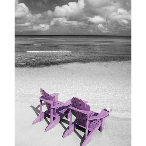 Beach Getaway Black Modern Wood Framed Art Print by Delimont, Danita