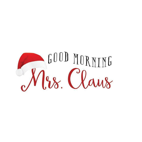 Mrs. Claus White Modern Wood Framed Art Print by Murray, Amanda
