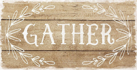 Gather Black Ornate Wood Framed Art Print with Double Matting by Murray, Amanda