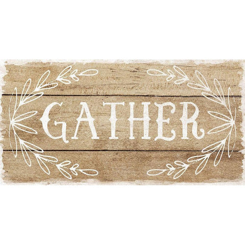Gather White Modern Wood Framed Art Print by Murray, Amanda
