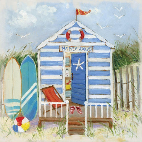 Happy Days Black Modern Wood Framed Art Print with Double Matting by Swatland, Sally