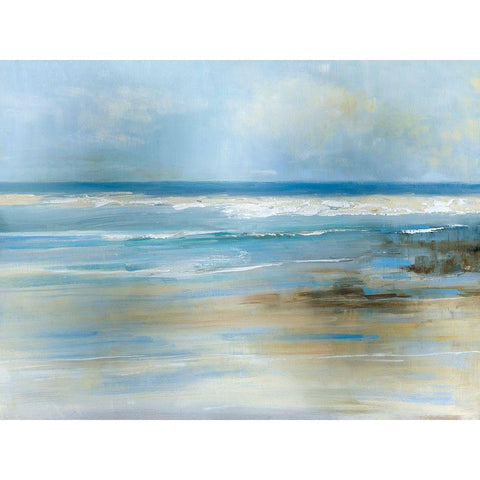 Ocean Breeze Black Modern Wood Framed Art Print by Swatland, Sally