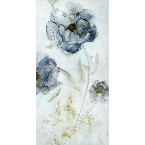 Morning Peony Gold Ornate Wood Framed Art Print with Double Matting by Robinson, Carol