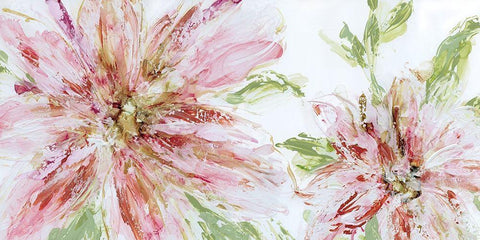 Floral Panache White Modern Wood Framed Art Print with Double Matting by Robinson, Carol