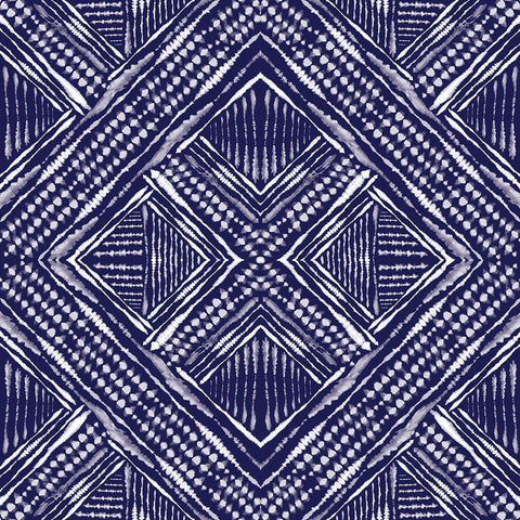 Inky Kaleidoscope I White Modern Wood Framed Art Print with Double Matting by Murray, Amanda