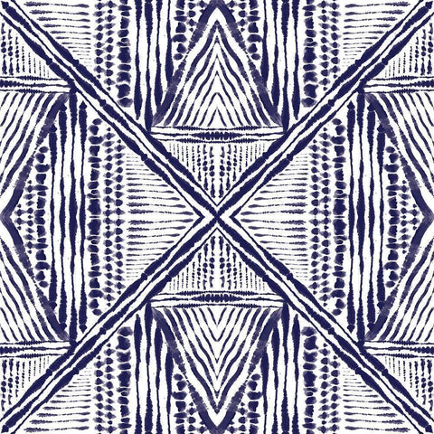 Inky Kaleidoscope II Black Modern Wood Framed Art Print with Double Matting by Murray, Amanda