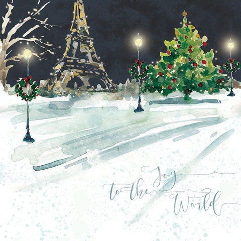 Paris Joy White Modern Wood Framed Art Print by Robinson, Carol