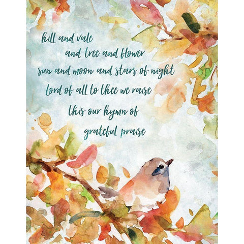 Hymn of Praise White Modern Wood Framed Art Print by Robinson, Carol