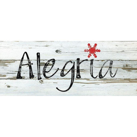 Alegria White Modern Wood Framed Art Print by Robinson, Carol