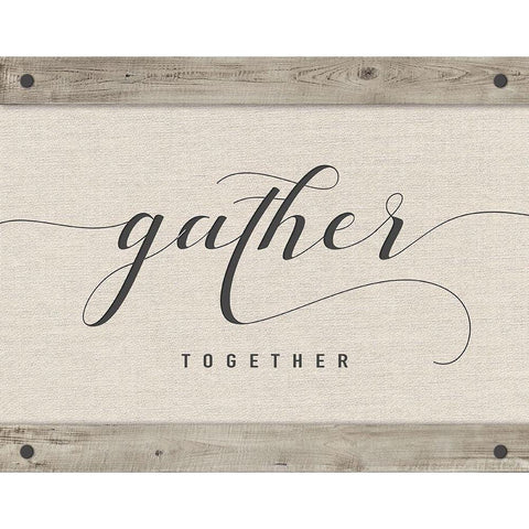 Gather Together Gold Ornate Wood Framed Art Print with Double Matting by Murray, Amanda