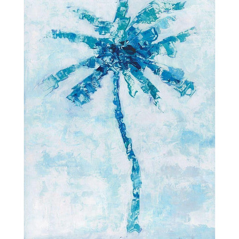 Cool Palm I Black Modern Wood Framed Art Print with Double Matting by Swatland, Sally