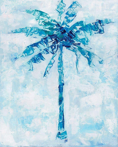 Cool Palm II Black Ornate Wood Framed Art Print with Double Matting by Swatland, Sally