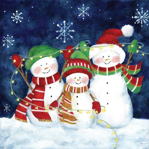 Festive Lights II Black Ornate Wood Framed Art Print with Double Matting by Donovan, Maria