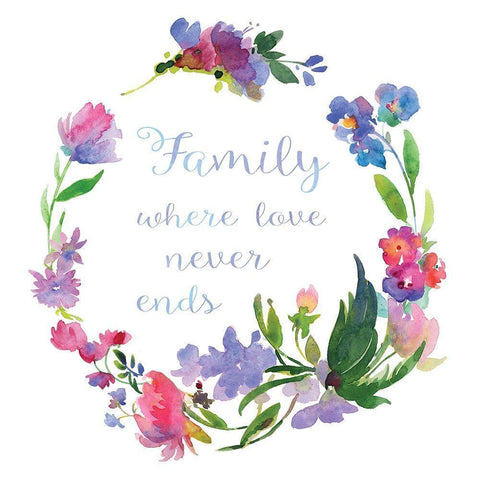 Where Love Never Gold Ornate Wood Framed Art Print with Double Matting by Troise Heidel, Theresa