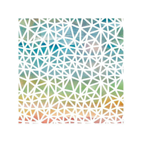 Geometric Wash I Black Modern Wood Framed Art Print with Double Matting by Robinson, Carol