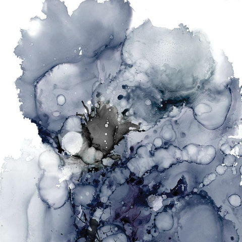 Sea Coral I White Modern Wood Framed Art Print with Double Matting by Robinson, Carol