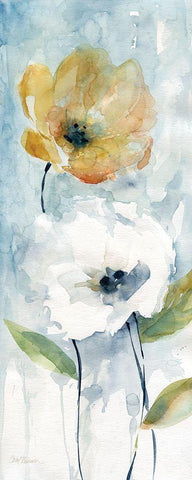 Holland Spring White Modern Wood Framed Art Print with Double Matting by Robinson, Carol