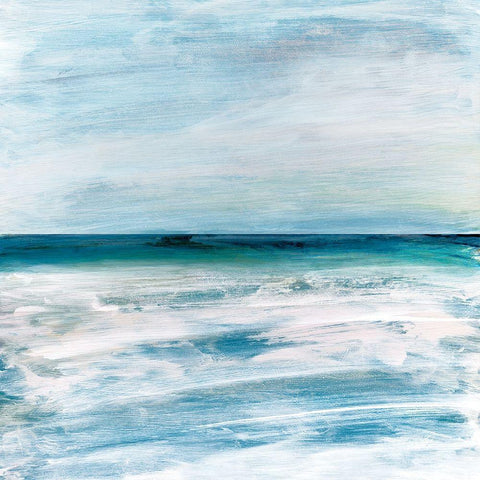 Azzurra Black Modern Wood Framed Art Print by Jill, Susan