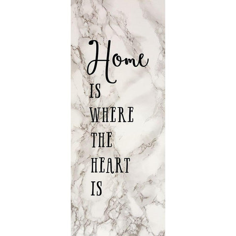 Where the Heart Is Black Modern Wood Framed Art Print with Double Matting by Murray, Amanda