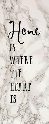 Where the Heart Is Black Ornate Wood Framed Art Print with Double Matting by Murray, Amanda