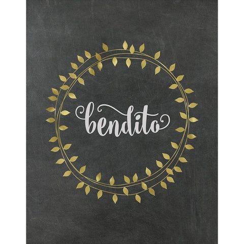 Bendito Black Modern Wood Framed Art Print with Double Matting by Murray, Amanda