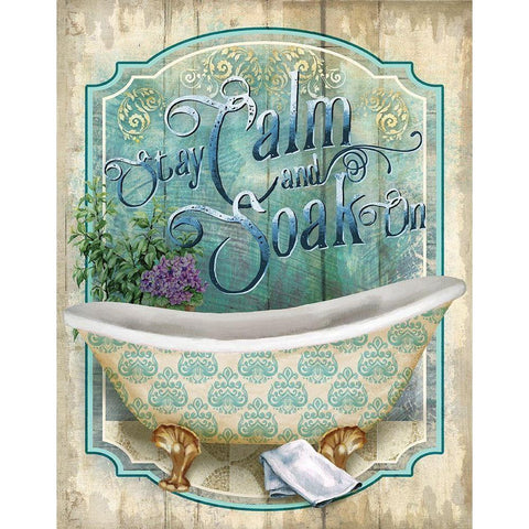 Soak On White Modern Wood Framed Art Print by Knutsen, Conrad