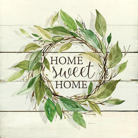 Home Sweet Home Gold Ornate Wood Framed Art Print with Double Matting by Robinson, Carol