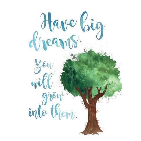 Big Dreams White Modern Wood Framed Art Print by Murray, Amanda