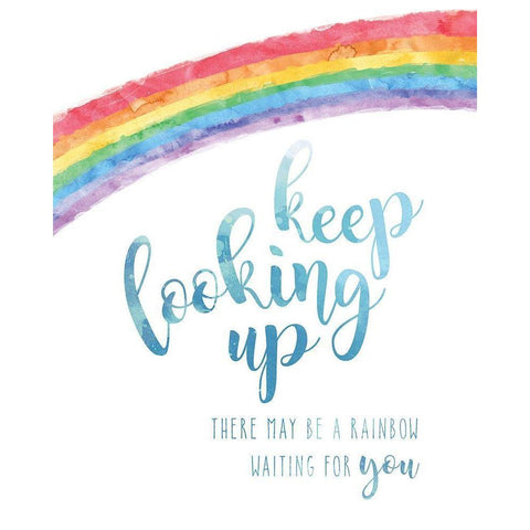 Keep Looking Up White Modern Wood Framed Art Print by Murray, Amanda