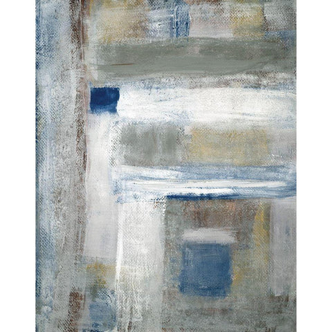 Tribeca I Black Modern Wood Framed Art Print with Double Matting by Pattinian, Merri