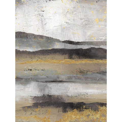 Rolling Hills Detail II White Modern Wood Framed Art Print by Nan