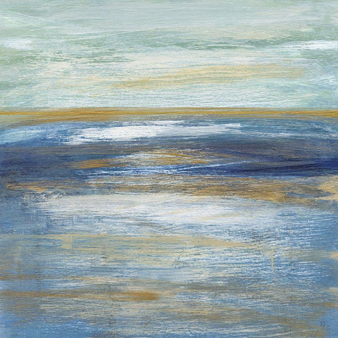 Tuscan Shore I Black Modern Wood Framed Art Print by Jill, Susan