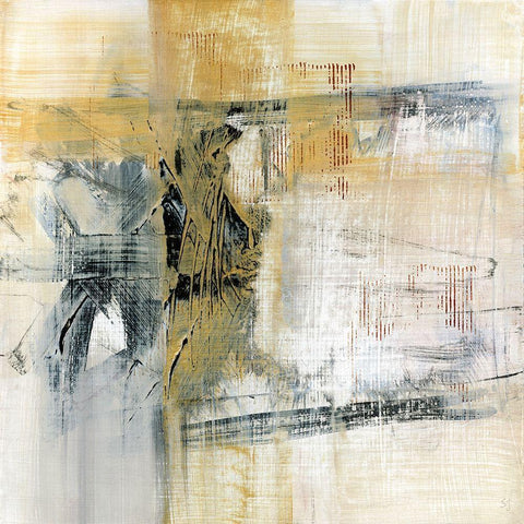 Reflections II White Modern Wood Framed Art Print with Double Matting by Jill, Susan