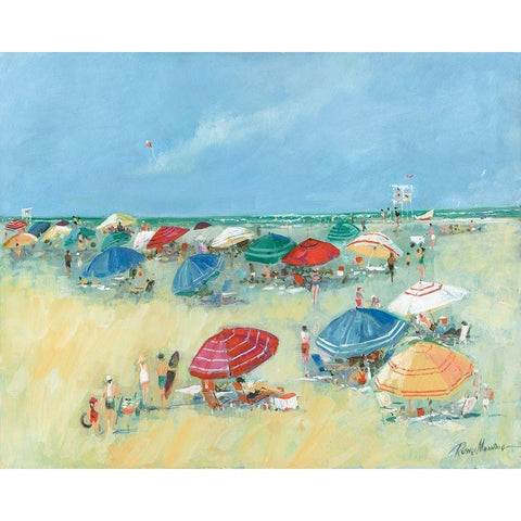 The Shore I Black Modern Wood Framed Art Print by Manning, Ruane