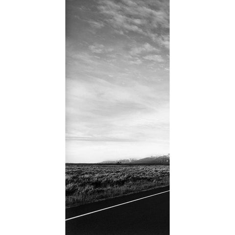 Grand Teton Empty I Black Modern Wood Framed Art Print with Double Matting by Haney, Chuck