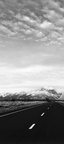 Grand Teton Empty II Black Ornate Wood Framed Art Print with Double Matting by Haney, Chuck