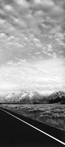 Grand Teton Empty III White Modern Wood Framed Art Print with Double Matting by Haney, Chuck
