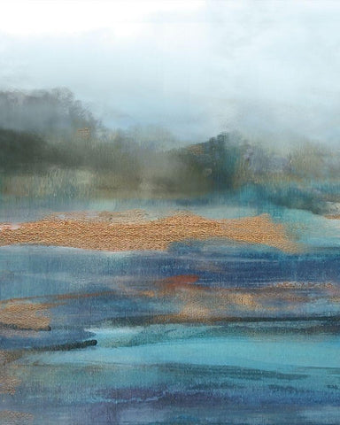 Cold Spring - Detail I Black Ornate Wood Framed Art Print with Double Matting by Jill, Susan