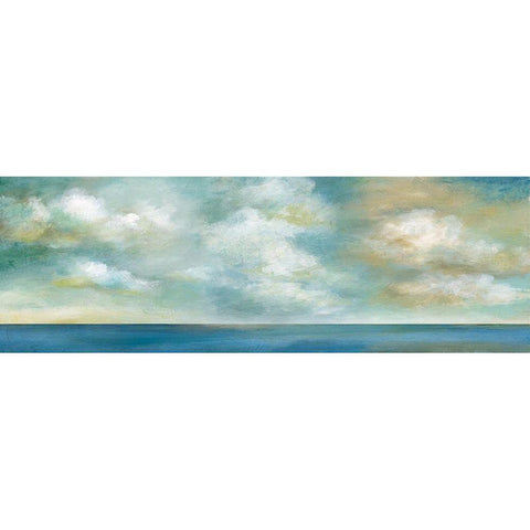 Cloudscape Vista II White Modern Wood Framed Art Print by Nan