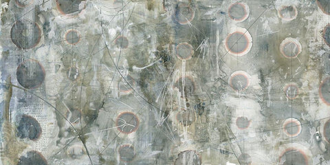 Recurrent Black Ornate Wood Framed Art Print with Double Matting by Robinson, Carol