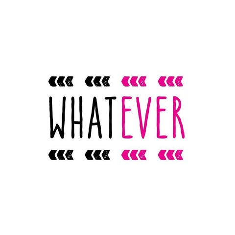 Whatever Black Ornate Wood Framed Art Print with Double Matting by Murray, Amanda